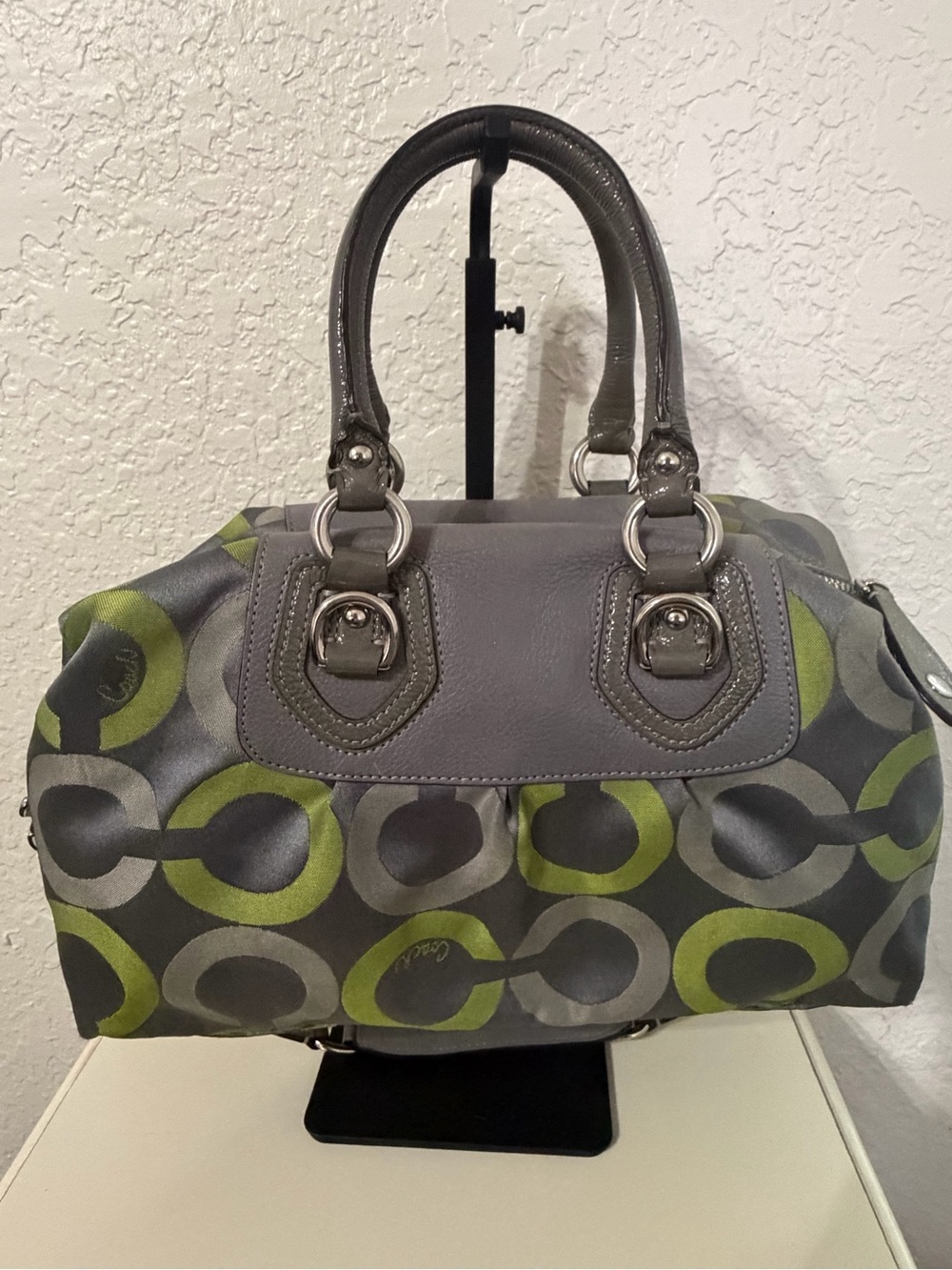 Coach Madison Sabrina Pop Op Art Satchel with Wristlet - Picture 2 of 15